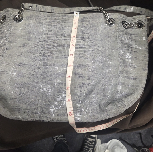 Michael Kors Shimmering Silver Shoulder Bag - Picture 4 of 10